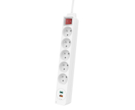 Hama Listwa zasilająca - 5 gniazd, USB-C, USB-A - 1177339 - zdjęcie 1
